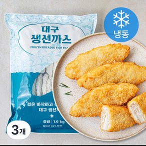 대구생선까스 (냉동), 1.6kg, 3개