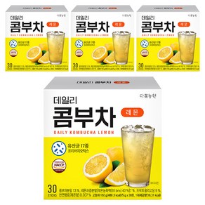 다농원 데일리 콤부차 레몬, 5g, 30개입, 4개
