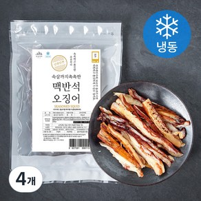 산골어부 맥반석 촉촉 오징어 (냉동), 80g, 4개