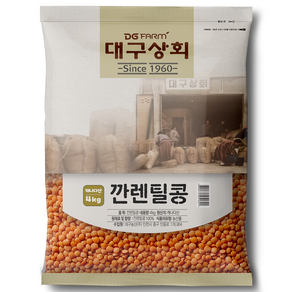 대구상회 깐렌틸콩, 4kg, 1개