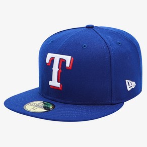 뉴에라 59FIFTY 어센틱 텍사스 레인저스 MLB 모자, DARK ROYAL