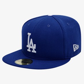 뉴에라 59FIFTY 어센틱 LA 다저스 MLB 모자, 59.6cm, DARKROYAL, 1개