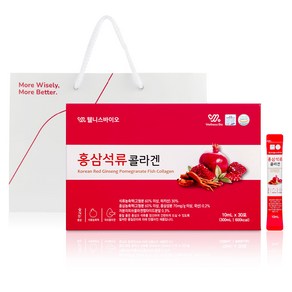 웰니스바이오 홍삼 석류콜라겐 + 쇼핑백, 300ml, 1개