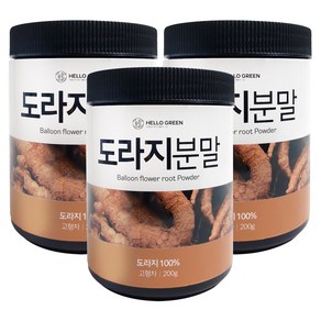 헬로우 그린 도라지 분말, 200g, 3개