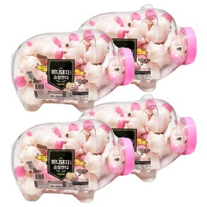 미니 돼지 모양 츄잉 캔디, 240g, 4개