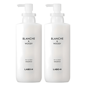 라보에이치 두피 샴푸 블랑쉬앤우디향, 400ml, 2개