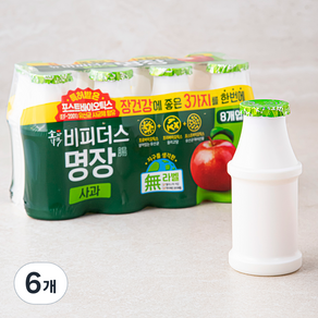 소와나무 비피더스 명장 사과 요구르트, 125ml, 8개입, 6개