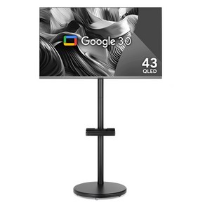 더함 FHD QLED 제로베젤 구글 OS 스마트TV + 삼탠바이미 스탠드 라이트 세트, 109cm(43인치), NA431QLED IPS SH 2024C, MS22-241-B(블랙), 스탠드형, 고객직접설치