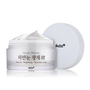 넬라 원데이 화이트너 하얀눈 톤업 광채 발효 크림 50ml