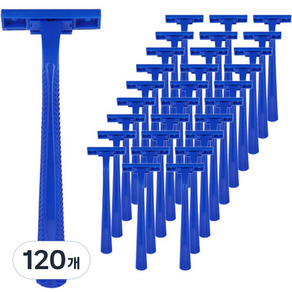 맥라이프 굿맥스 스무스 3중날 일회용 면도기 블루, 1개입, 120개