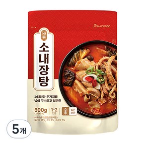 바른 소내장탕, 500g, 5개