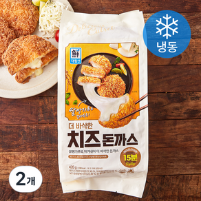 대림선 더 바삭한 치즈돈까스 (냉동), 420g, 2개