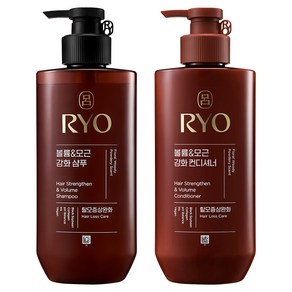 려 흑운 볼륨 앤 모근강화 기능성샴푸 우디향 480ml + 컨디셔너 480ml, 1세트