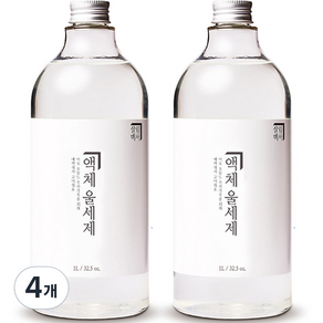 살림백서 액체 울세제 본품, 4개, 1L