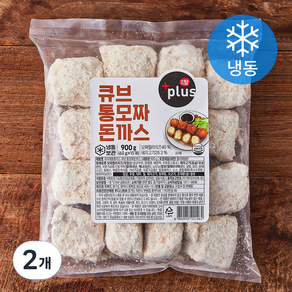 식자재왕 플러스 큐브 통모짜 돈까스 (냉동), 900g, 2개