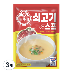 오뚜기 쇠고기 스프, 80g, 3개