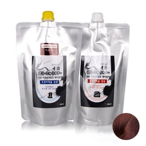 뉴겐 금송 이카 보쿠쥬우 오징어먹물 염색제 1제 500ml + 2제 500ml