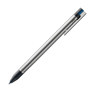 LAMY 로고 스테인리스스틸 3색 볼펜 405, 블랙, 블루, 레드, 1개