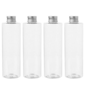 병도매닷컴 AC250 투명 음료용기 알루미늄 실버캡, 250ml, 4개