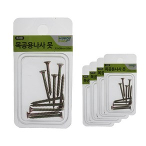 핸디맨 목공용 나사못 3.5 x 38 mm 10p, 5개