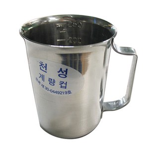 천성정밀 스테인레스 계량컵 250ml, 1개