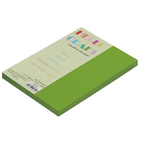 뉴씨플레인 종이문화 친환경 양면색상지 No35 연두색 100p, 1개