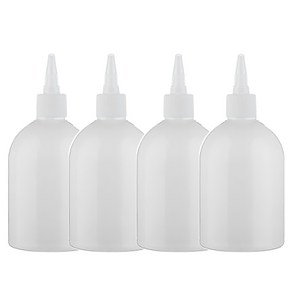 병도매닷컴 백색 뾰족 흰색마개 공병 AB300, 300ml, 4개