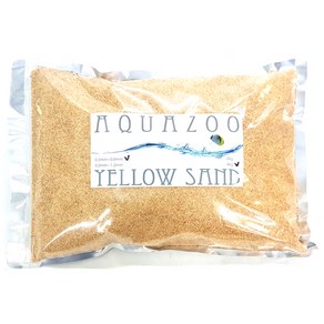 AQUAZOO 어항용 바닥재 0.5~0.8mm 4kg, YELLOW SAND, 1개