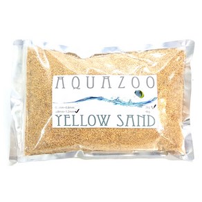 AQUAZOO 어항용 바닥재 0.8~1.2mm 2kg, YELLOW SAND, 1개