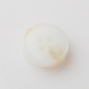 HR빅버튼 레이블 무광 단추 15mm, 화이트, 8개