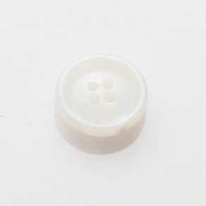 HR빅버튼 이디야 단추 18mm, 화이트, 12개