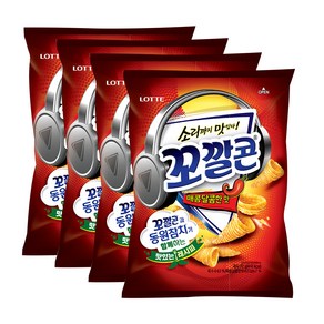 롯데제과 꼬깔콘 매콤달콤한맛, 67g, 4개