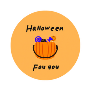 도나앤데코 할로윈 아기자기 halloween fo you 스티커, 혼합 색상, 60개