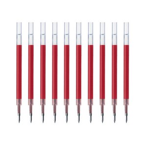 제브라 젤잉크펜 리필심 JF 0.38mm, 레드, 10개입