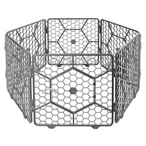 푸르미 반려동물 매직울타리 대형 6p, 다크그레이, 1세트
