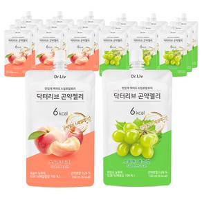 닥터리브 곤약젤리 스위트 머스캣 150ml x 10p + 스위트 피치 150ml x 10p, 3L, 1세트