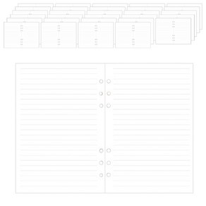 빅드림 꾸꾸까까 6공 다이어리 모던속지 라인노트 10p, 20매