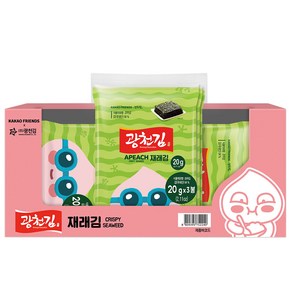 광천김 카카오프렌즈 재래 전장김, 20g, 36개