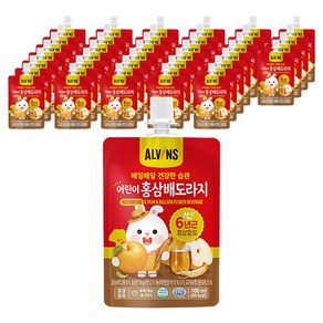 엘빈즈 매일매일 건강한습관 어린이 홍삼배도라지 100ml