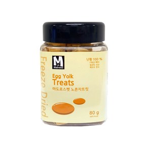 마도로스펫 반려동물 동결건조간식, 노른자트릿, 80g, 1개