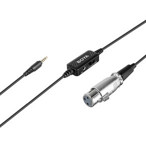 보야 to 3.5mm 스마트폰 연결 케이블, BY-BCA6 XLR, 혼합색상