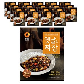 청정원 옛날식 즉석짜장, 180g, 20개