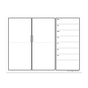 마그보드 푸드플래너 유리용 화이트보드