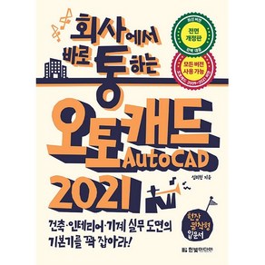 회사통 회사에서 바로 통하는 오토캐드 AutoCAD 2021:현장 밀착형 입문서, 한빛미디어