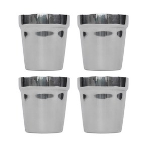 캠핑 스텐 이중컵 160ml, 4개