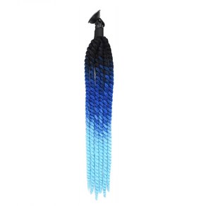 삼에스 오토바이 헬멧 장식 드레드락 B36-008, 블랙-블루-스카이