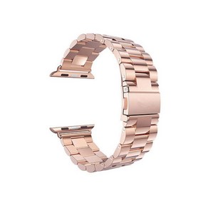 애플워치 BASIC 두꺼운 메탈밴드 (42/44mm 호환가능), Rose Gold, 1개