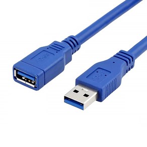 퀄리티어슈런스 고급형 USB3.0 연장 케이블 블루, 1개, 2m