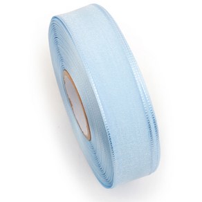 오간디 리본 펄샤인 15mm, 하늘, 45m