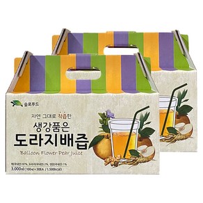 슬로푸드 생강품은 도라지 배즙 30p, 3L, 2개